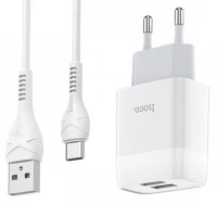 شارژر دیواری Hoco C73A + کابل Type-C (گارانتی 12 ماهه)