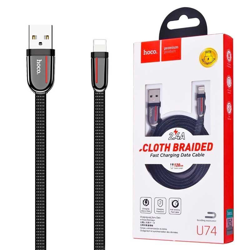 کابل آیفونی Hoco U74 Grand 1.2m (گارانتی 12 ماهه)