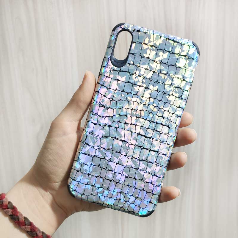 قاب چرمی پوست ماری هفت رنگ iPhone XS Max