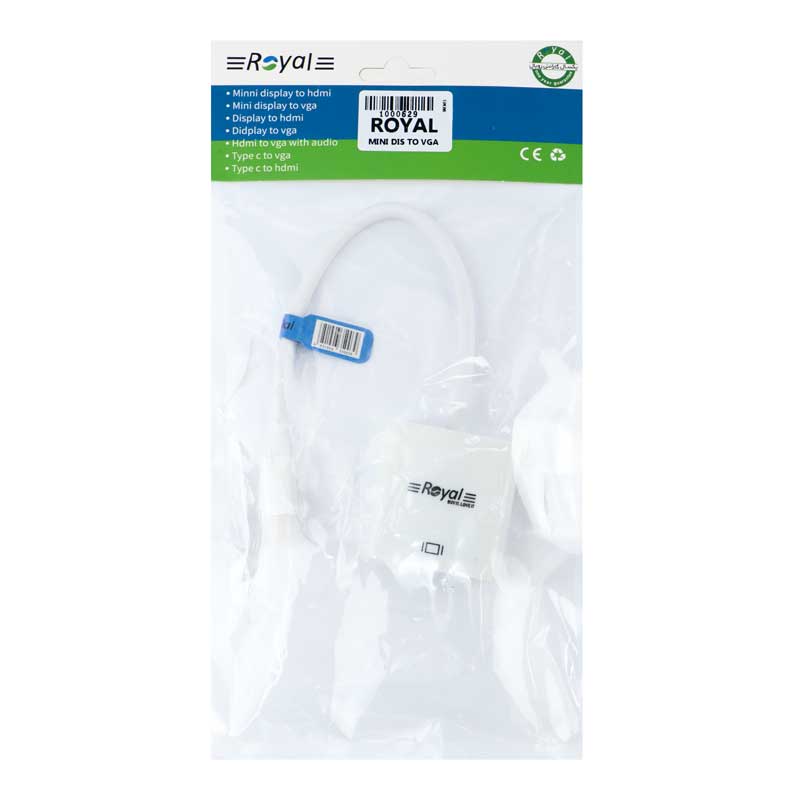 تبدیل کابل دار Royal Mini Display To VGA