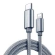 کابل کنفی Rock C6 Type-C to Lightning 1m