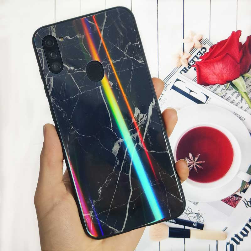 قاب لیزری پشت گلسی سنگی سامسونگ A11