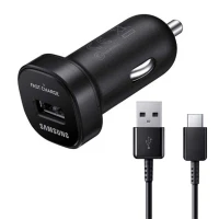 شارژر فندکی اصلی Samsung Fast 18W + کابل Type-C