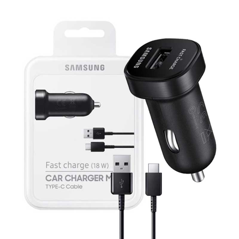 شارژر فندکی اصلی Samsung Fast 18W + کابل Type-C