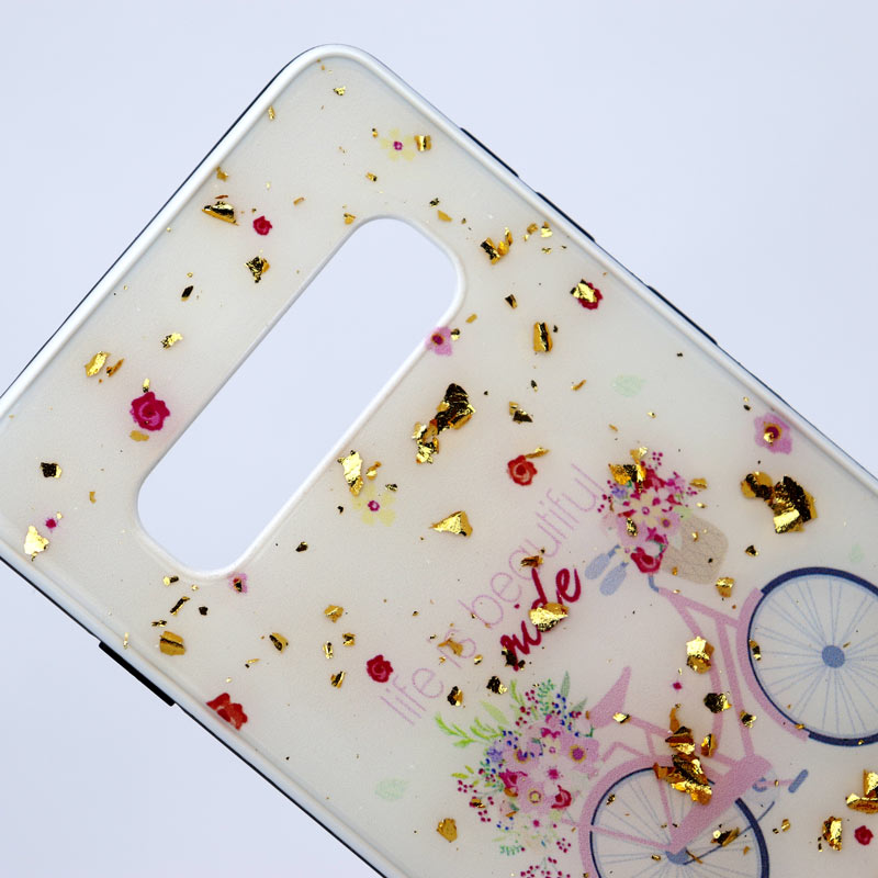 قاب ماربل فانتزی طلایی Samsung S10 کد7