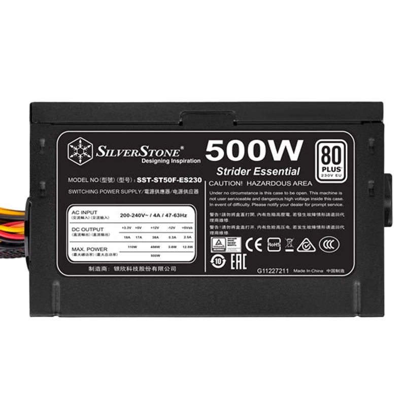 پاور 500 وات سیلوراستون SilverStone Essential SST-ST50F-ES230 v2.0 White