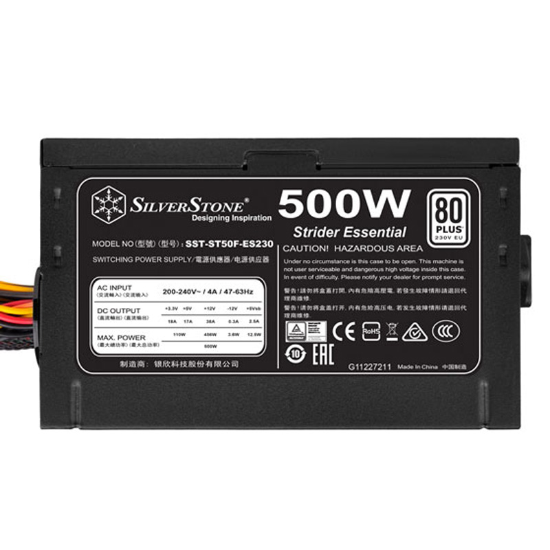 پاور 500 وات سیلوراستون SilverStone Essential SST-ST50F-ES230 v2.0 White