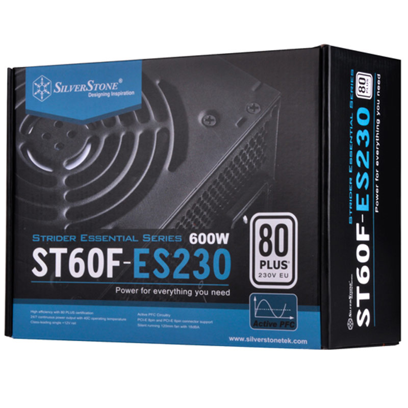 پاور 600 وات سیلوراستون SilverStone Essential SST-ST60F-ES230 White