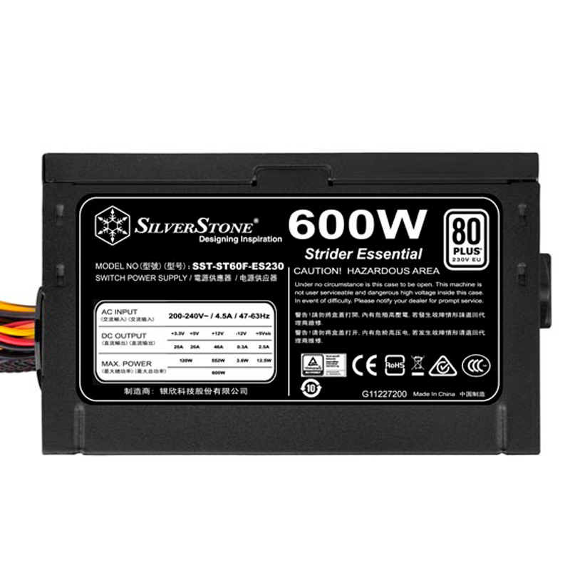 پاور 600 وات سیلوراستون SilverStone Essential SST-ST60F-ES230 White