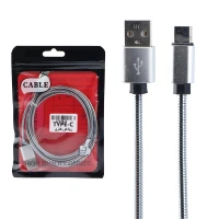 کابل 1٫1m Type-C روکش فلزی شرینک