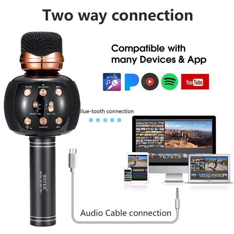 میکروفون اسپیکر بلوتوثی WSTER WS-2911