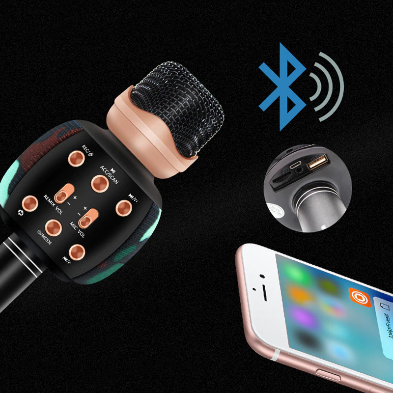 میکروفون اسپیکر بلوتوثی WSTER WS-2911
