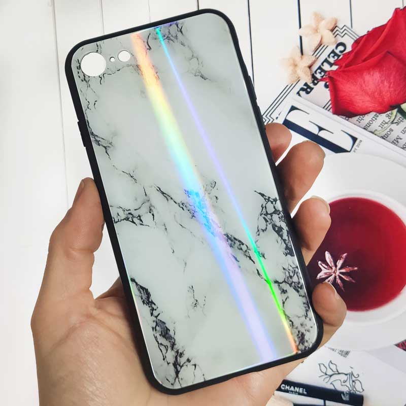 قاب لیزری پشت گلسی سنگی آیفون 7/8 iPhone
