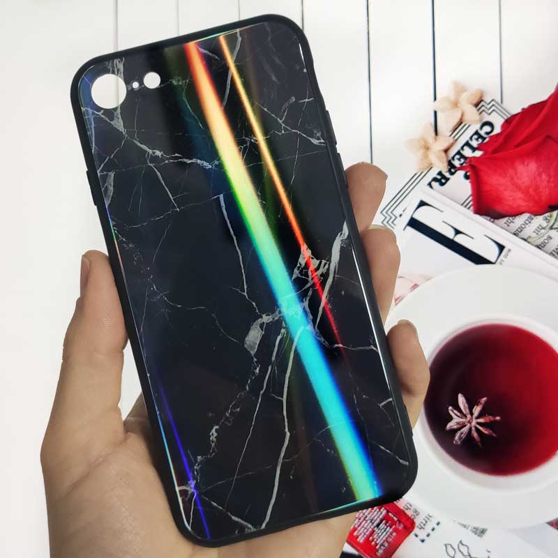 قاب لیزری پشت گلسی سنگی آیفون 7/8 iPhone
