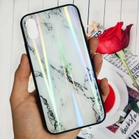 قاب لیزری پشت گلسی سنگی آیفون iPhone X/XS