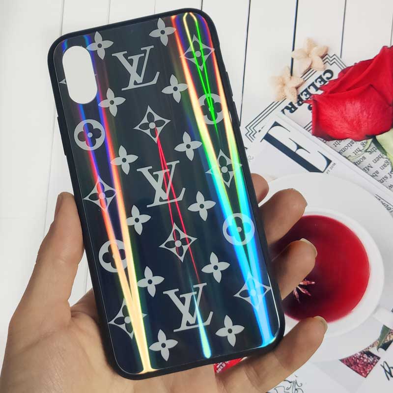 قاب لیزری پشت گلسی LV آیفون iPhone X/XS