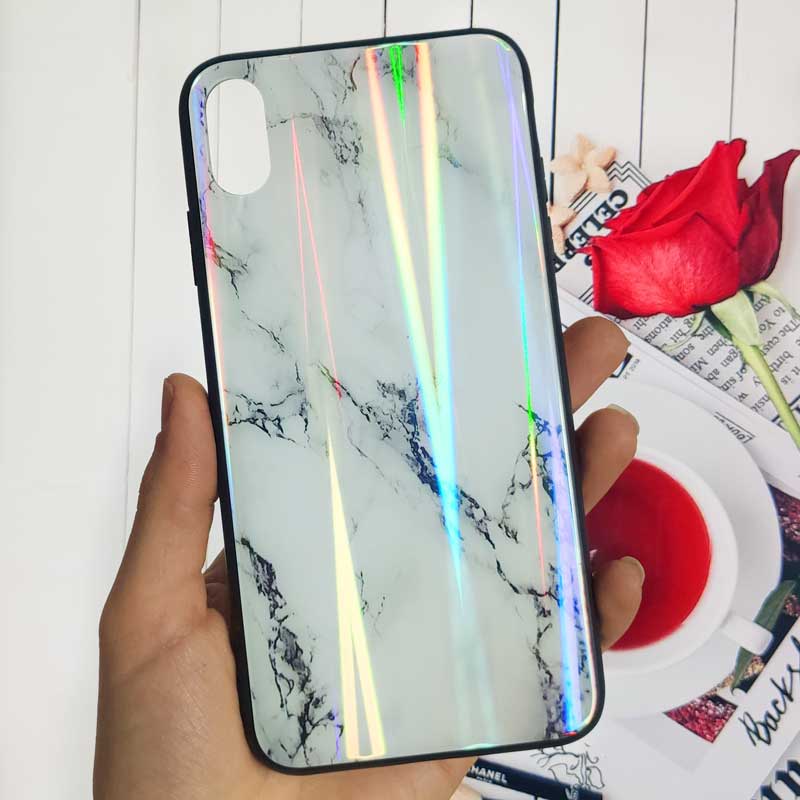 قاب لیزری پشت گلسی سنگی آیفون iPhone XS Max