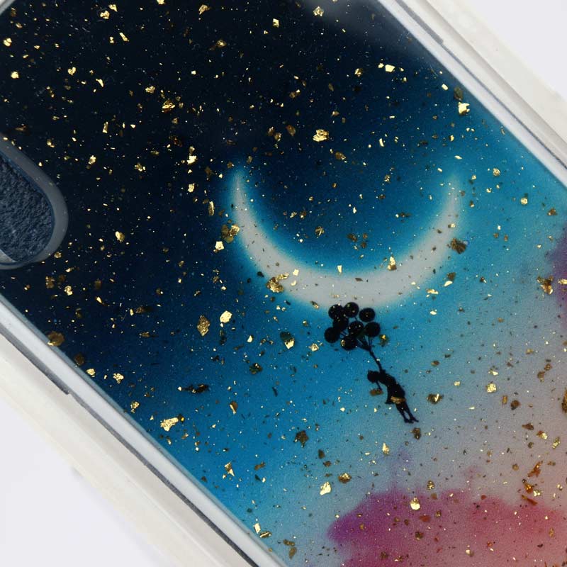 قاب ماربل فانتزی طلایی iPhone XS Max کد15