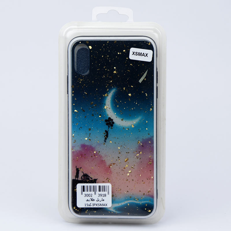 قاب ماربل فانتزی طلایی iPhone XS Max کد15