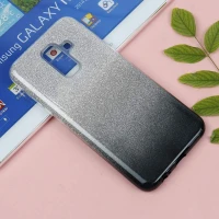 قاب اکلیلی Samsung A6 Plus سفید مشکی