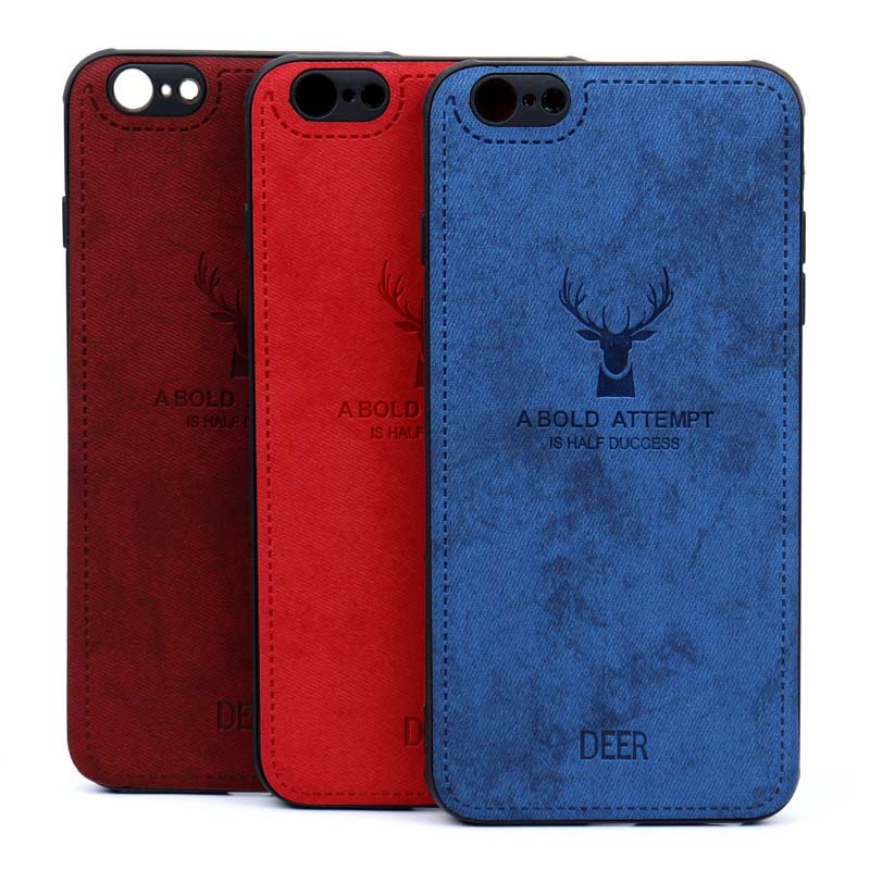 قاب چرمی طرح گوزن iPhone 6/6s Plus