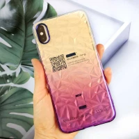 قاب یخی سه بعدی iPhone XS Max بنفش