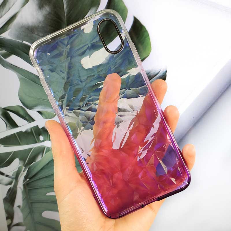 قاب یخی سه بعدی iPhone XS Max بنفش