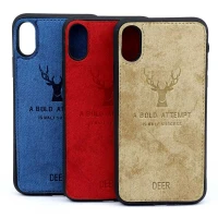 قاب چرمی طرح گوزن iPhone X/XS