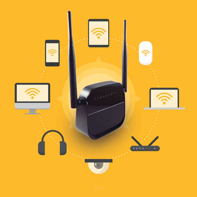 مودم روتر +ADSL2 دی لینک DSL-124