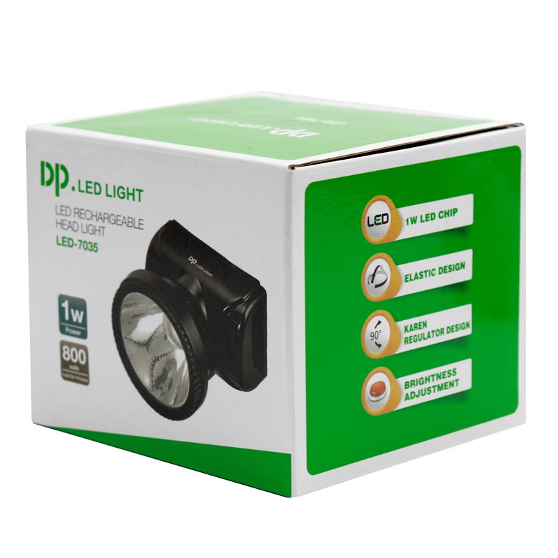چراغ قوه پیشانی هدلایت شارژی DP.LED Light LED-7035
