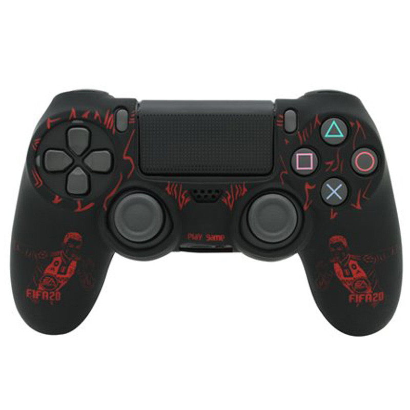 روکش دسته بازی PS4 طرح فیفا 2020 کد 1 + روکش آنالوگ هدیه