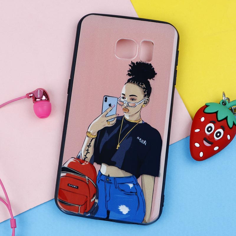 قاب فانتزی دخترانه کد48 سامسونگ Galaxy S6 Edge سری 2