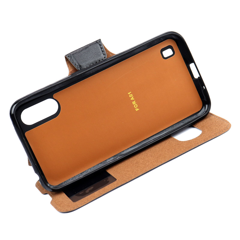 کیف کلاسوری چرمی Samsung A01 مشکی