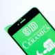 گلس سرامیکی براق iPhone 6/6s Plus مشکی
