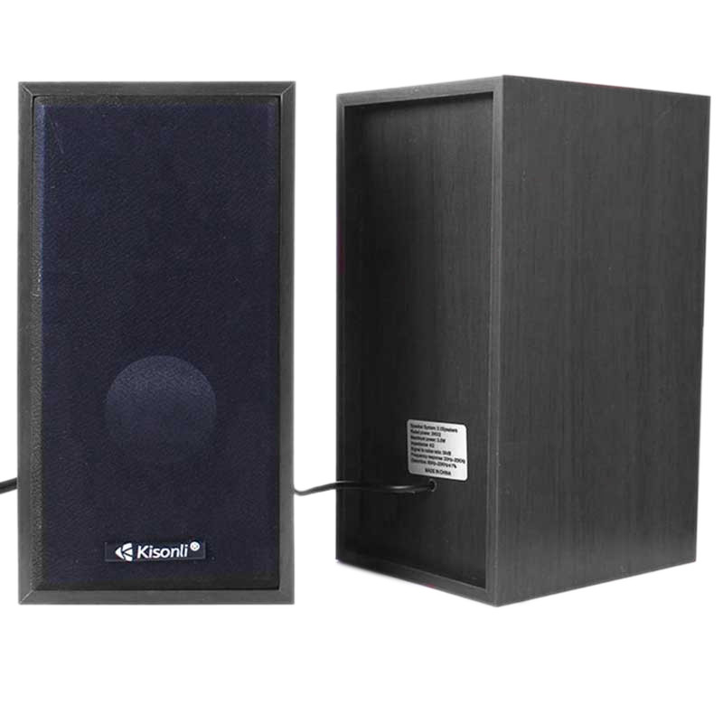 اسپیکر دو تکه لپ تاپی Kisonli T-003 مشکی