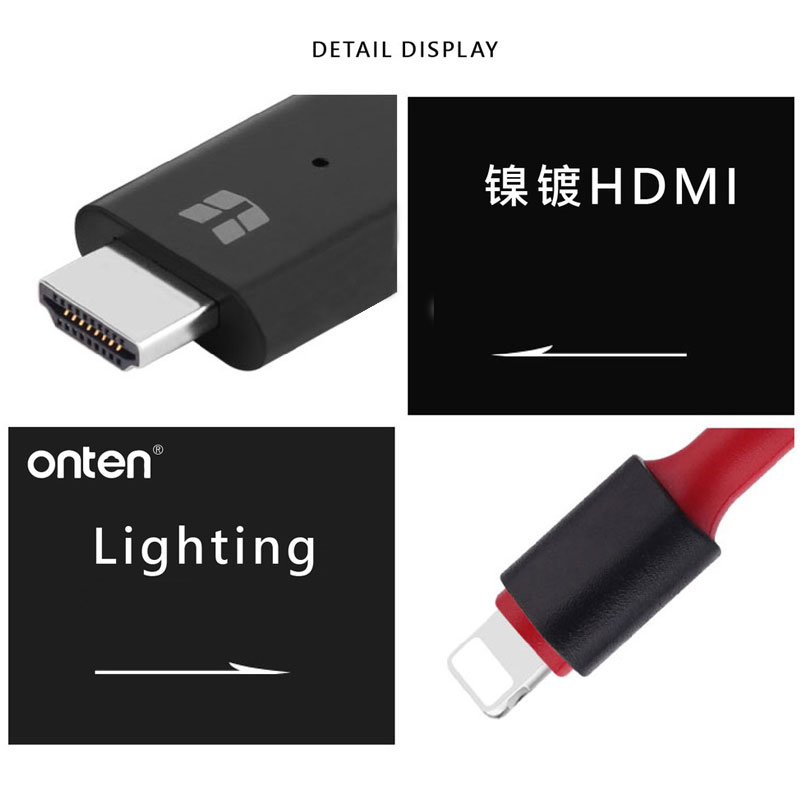 تبدیل Onten OTN-7575S Lightning to HDMI 2m