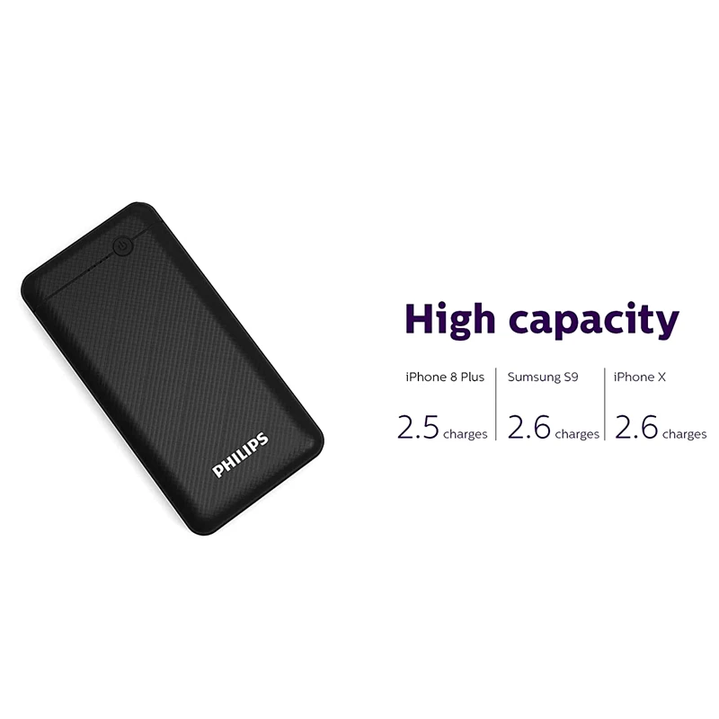 پاور بانک 10000 فیلیپس PHILIPS DLP1710CB مشکی