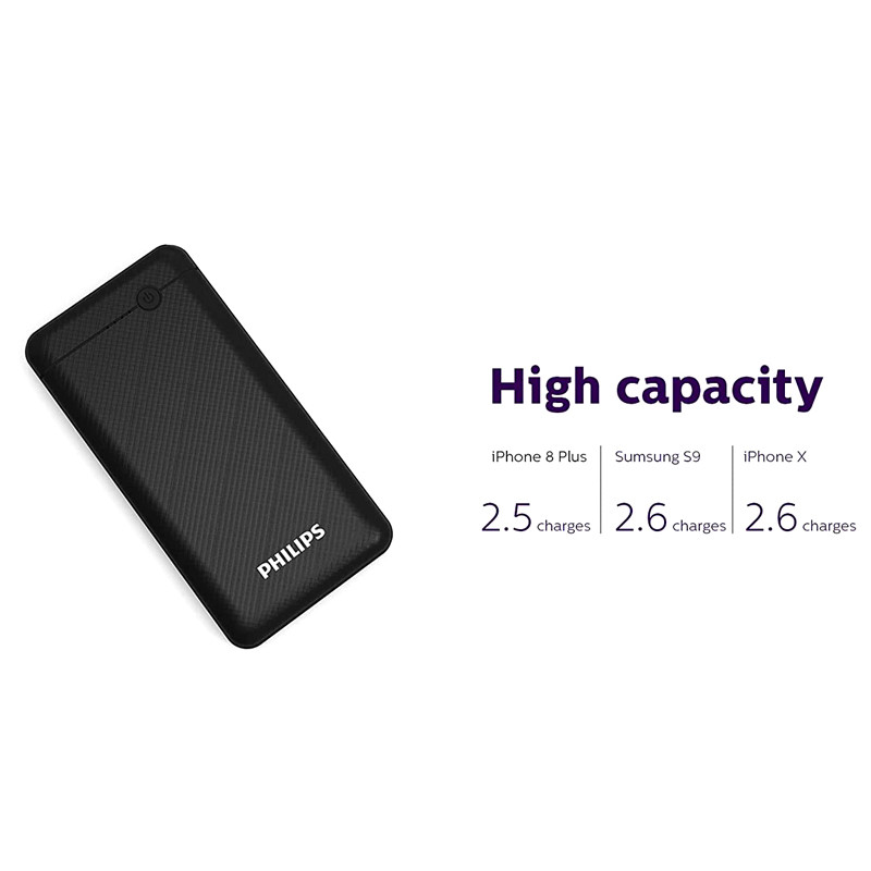 پاور بانک 10000 فیلیپس PHILIPS DLP1710CB مشکی