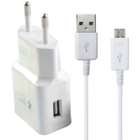 شارژر دیواری فست شارژ Samsung Travel S6 2.1A + کابل میکرو یو اس بی