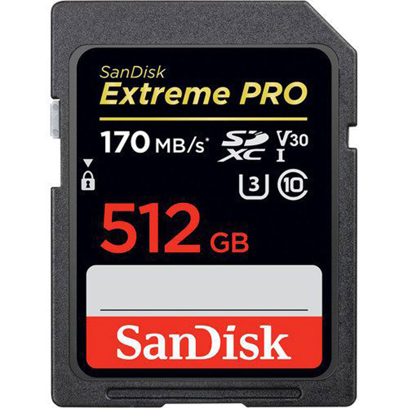 رم اس دی ۵۱۲ گیگ سن دیسک SanDisk Extreme Pro SD U3 170MB/s