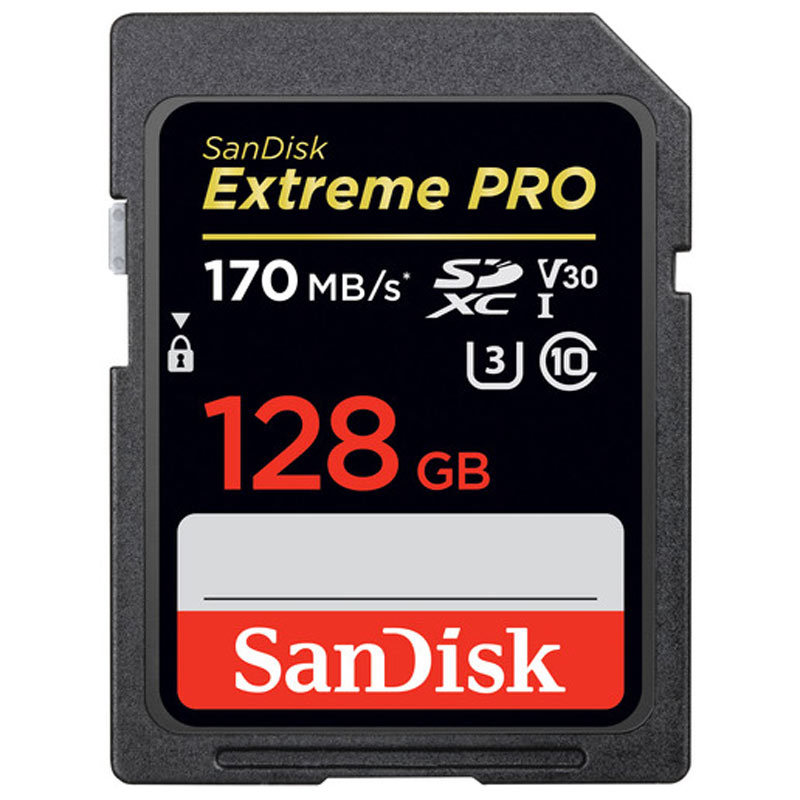رم اس دی ۱۲۸ گیگ سن دیسک SanDisk Extreme Pro SD U3 170MB/s