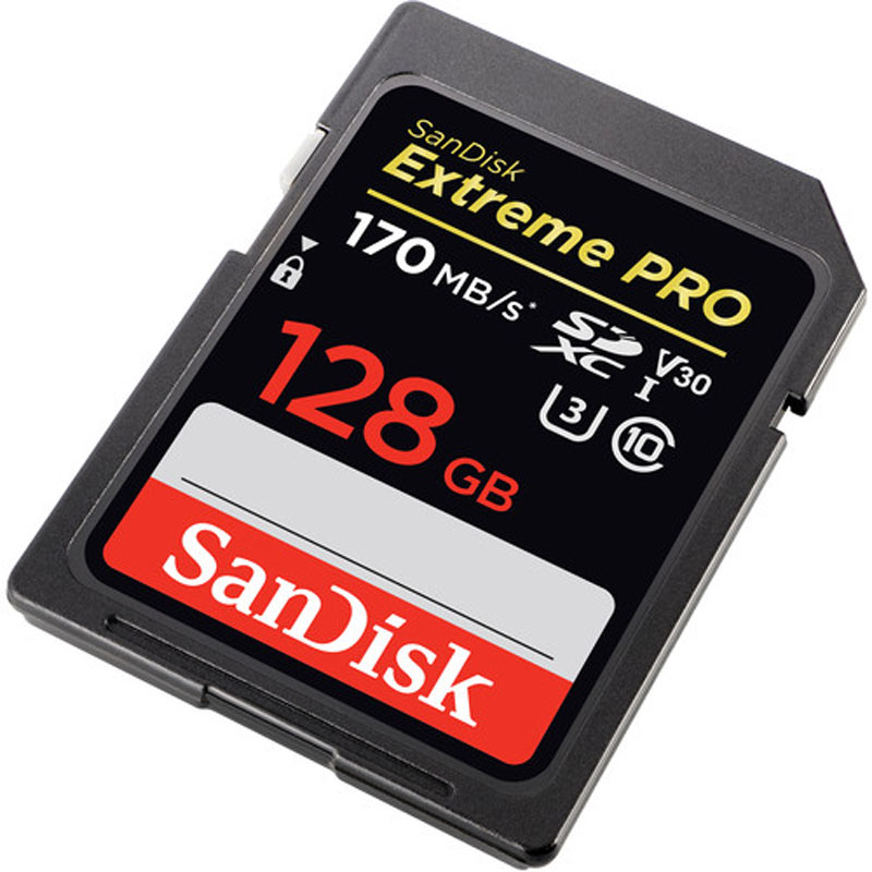 رم اس دی 128 گیگ سن دیسک SanDisk Extreme Pro SD U3 170MB/s