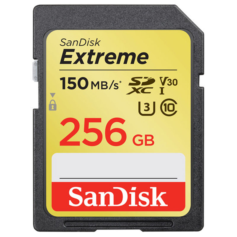 رم اس دی 256 گیگ سن دیسک SanDisk Extreme SD U3 150MB/s
