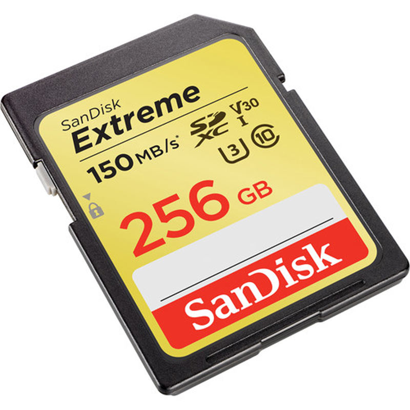رم اس دی 256 گیگ سن دیسک SanDisk Extreme SD U3 150MB/s