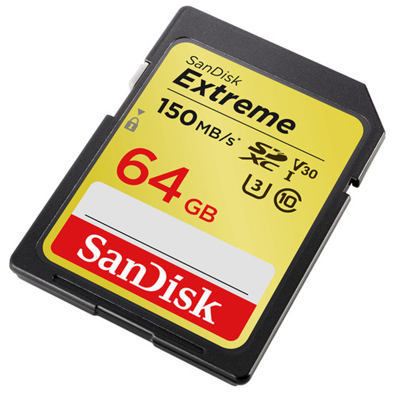 رم اس دی 64 گیگ سن دیسک SanDisk Extreme SD U3 150MB/s