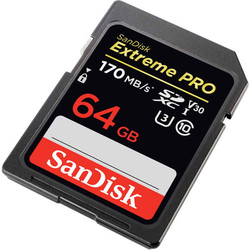 رم اس دی 64 گیگ سن دیسک SanDisk Extreme Pro SD U3 170MB/s