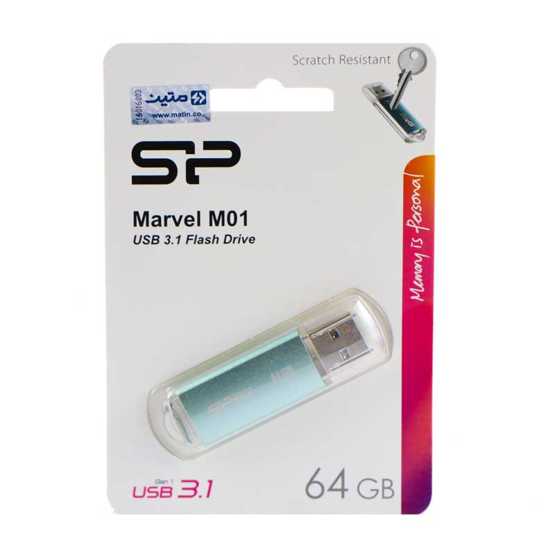 فلش 64 گیگ سیلیکون پاور Silicon Power Marvel M01 USB 3.1