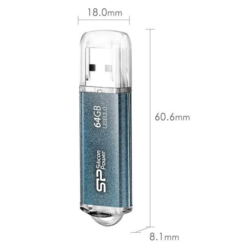 فلش 64 گیگ سیلیکون پاور Silicon Power Marvel M01 USB 3.1