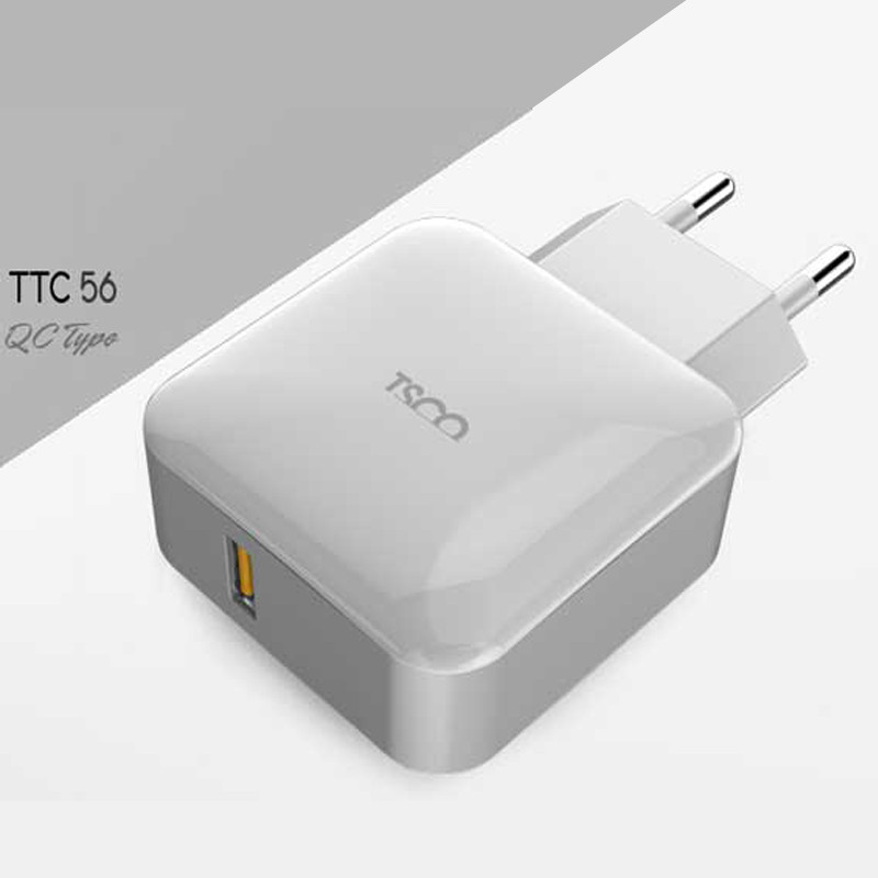 شارژر دیواری TSCO TTC56 + کابل میکرو یو اس بی