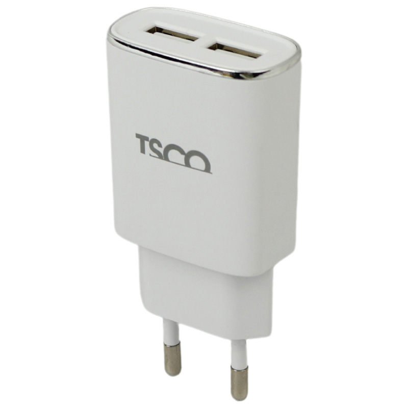 شارژر دیواری TSCO TTC57 2Port 2.4A + کابل میکرو یو اس بی